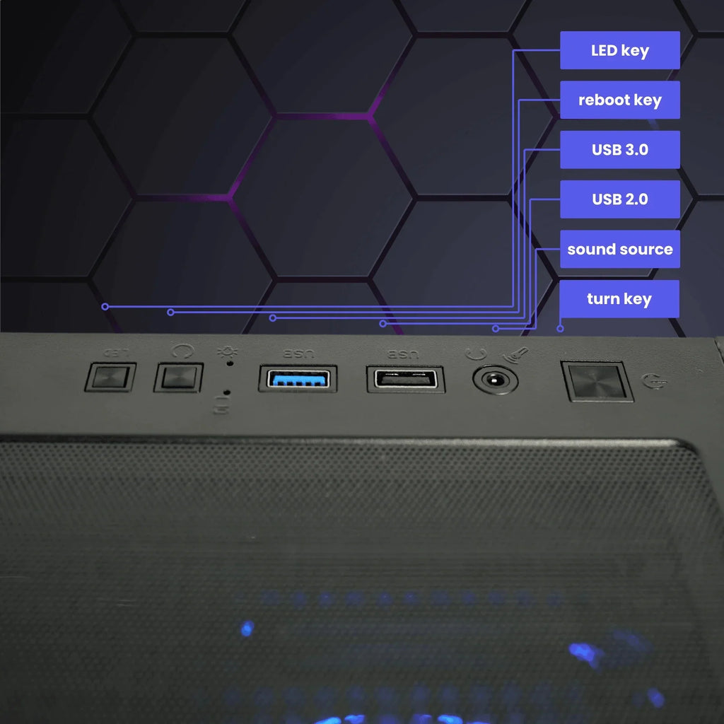 AMD Ryzen 7 9800X3D NVIDIA GeForce RTX 4070 Gaming PC E371