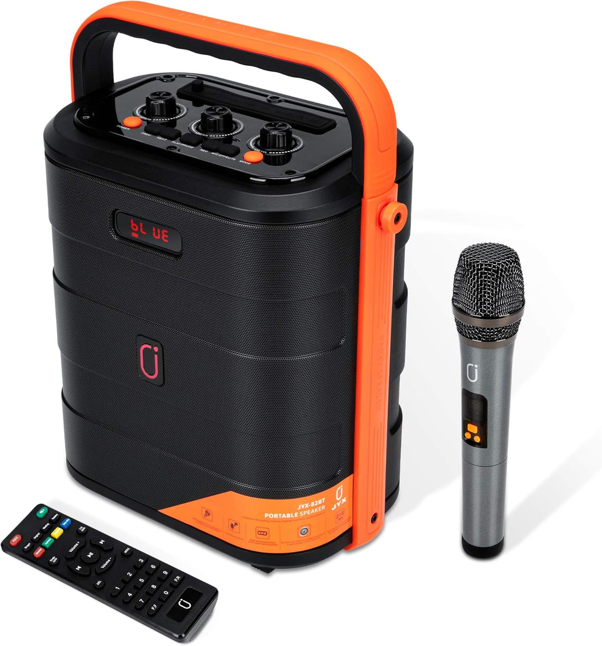 Portable Bluetooth Karaoke Machine with Two Wireless Microphones H686852