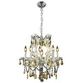 7 Light Candle Style Empire Chandelier with Crystal Accents E123673