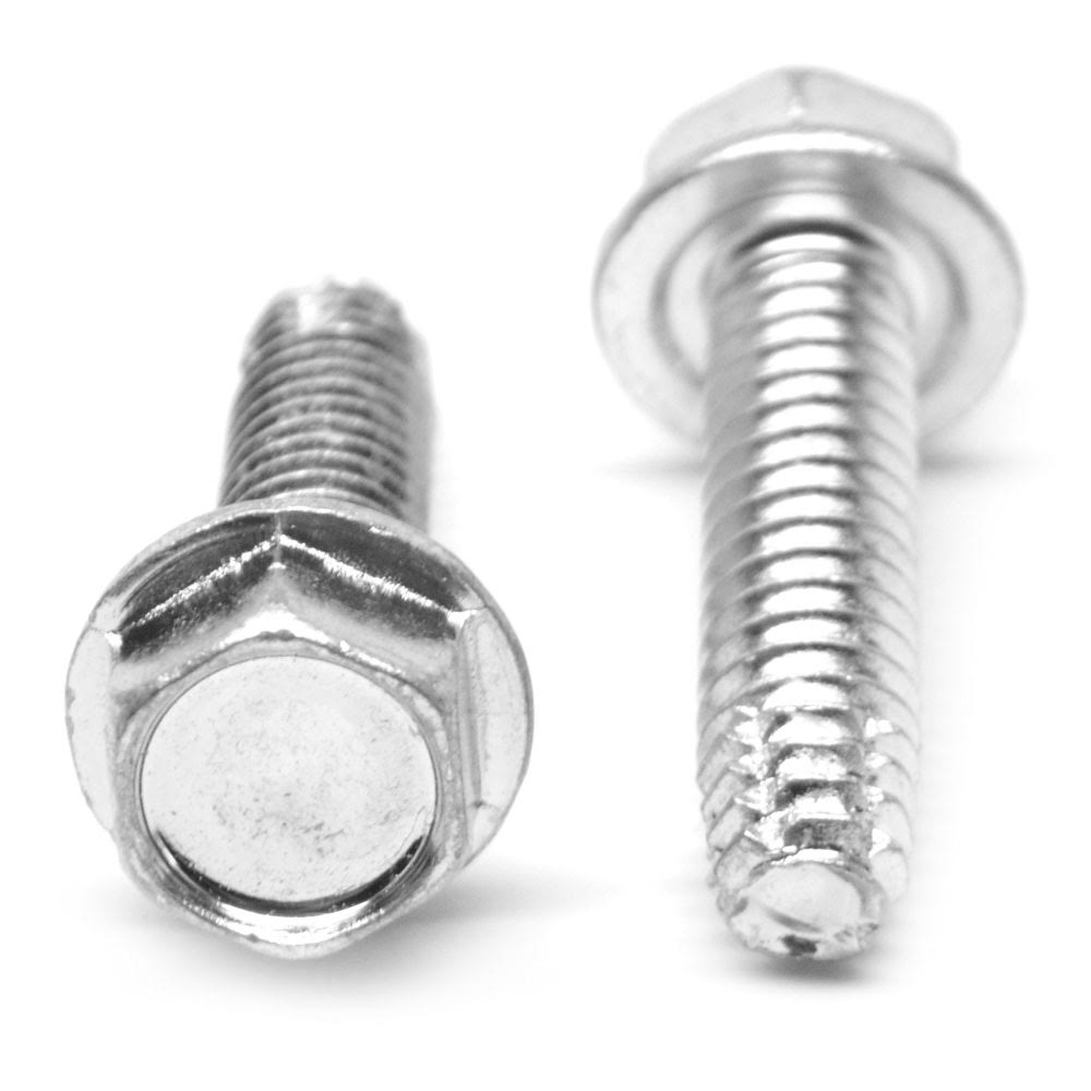 1/4-20 x 3 Coarse Thread Hex Washer Head Screw Zinc Plated F27815