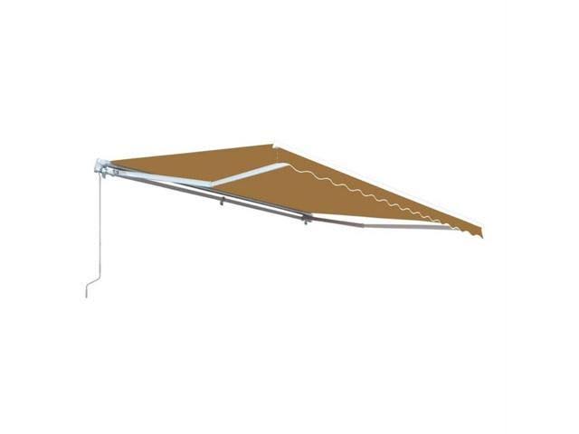 Sand Color Retractable Patio Awning 13 x 10 ft Canopy J973