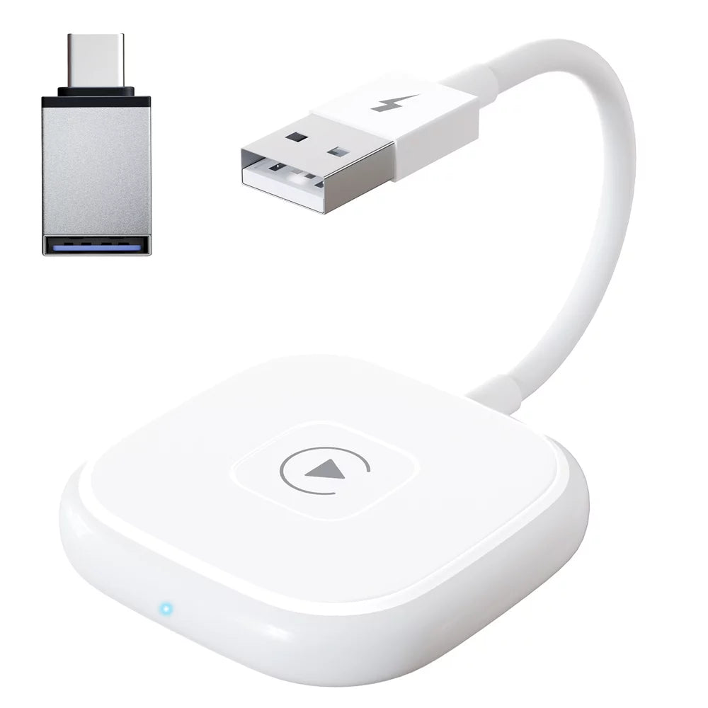 Car Adapter for Apple Cell Phone Carplay Wired to Wireless Smart Box N5082