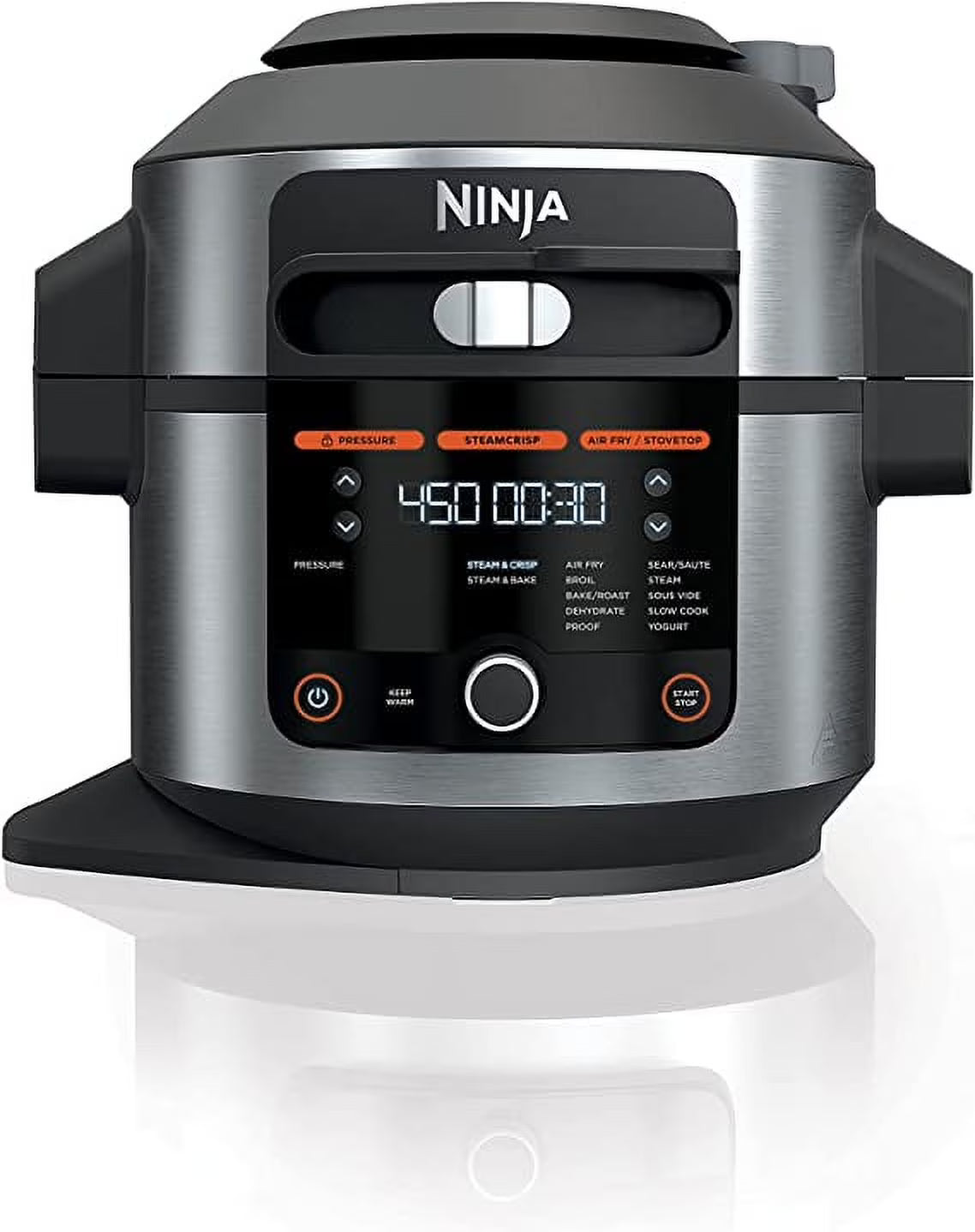 Open Box 14-in-1 6.5 QT Pressure Cooker Steam Fryer Smart Lid N63299