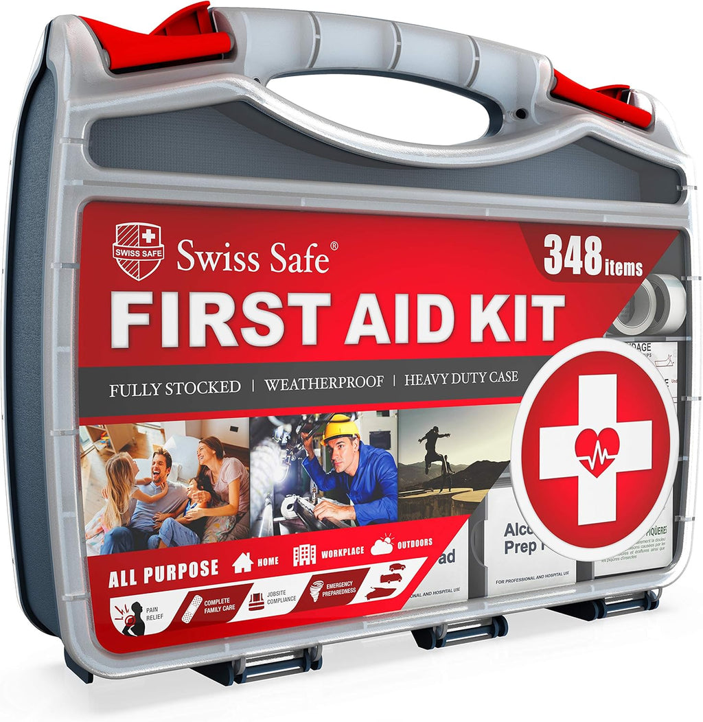 2-in-1 Hardcase First Aid Kit (348 Piece) + Bonus Mini Kit (32 Piece) C799832