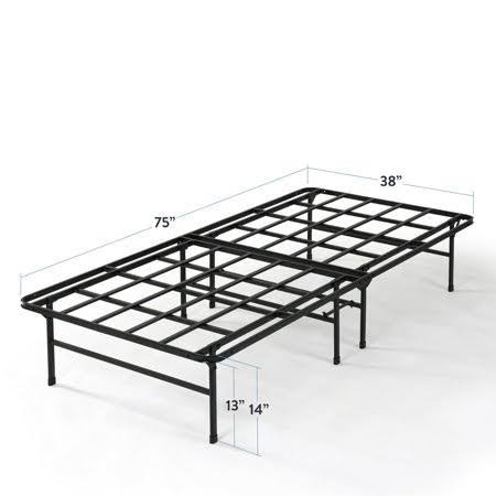 Twin 14 inch Heavy Duty Steel Slat Mattress Foundation O1843