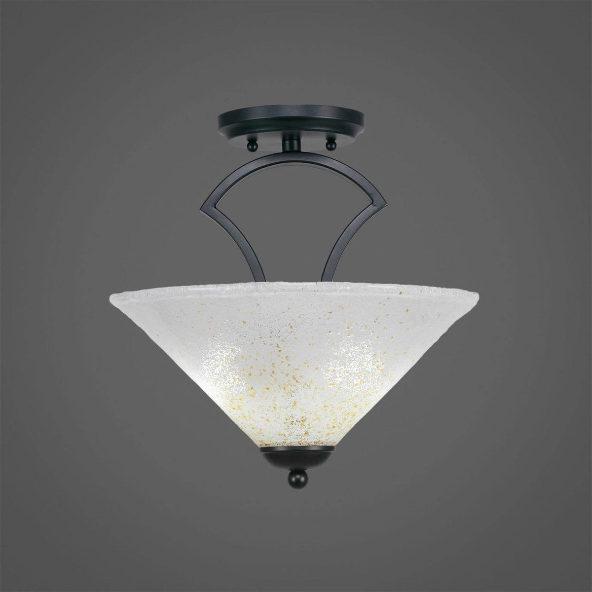 Two Light Semi-Flush Mount Matte W9934