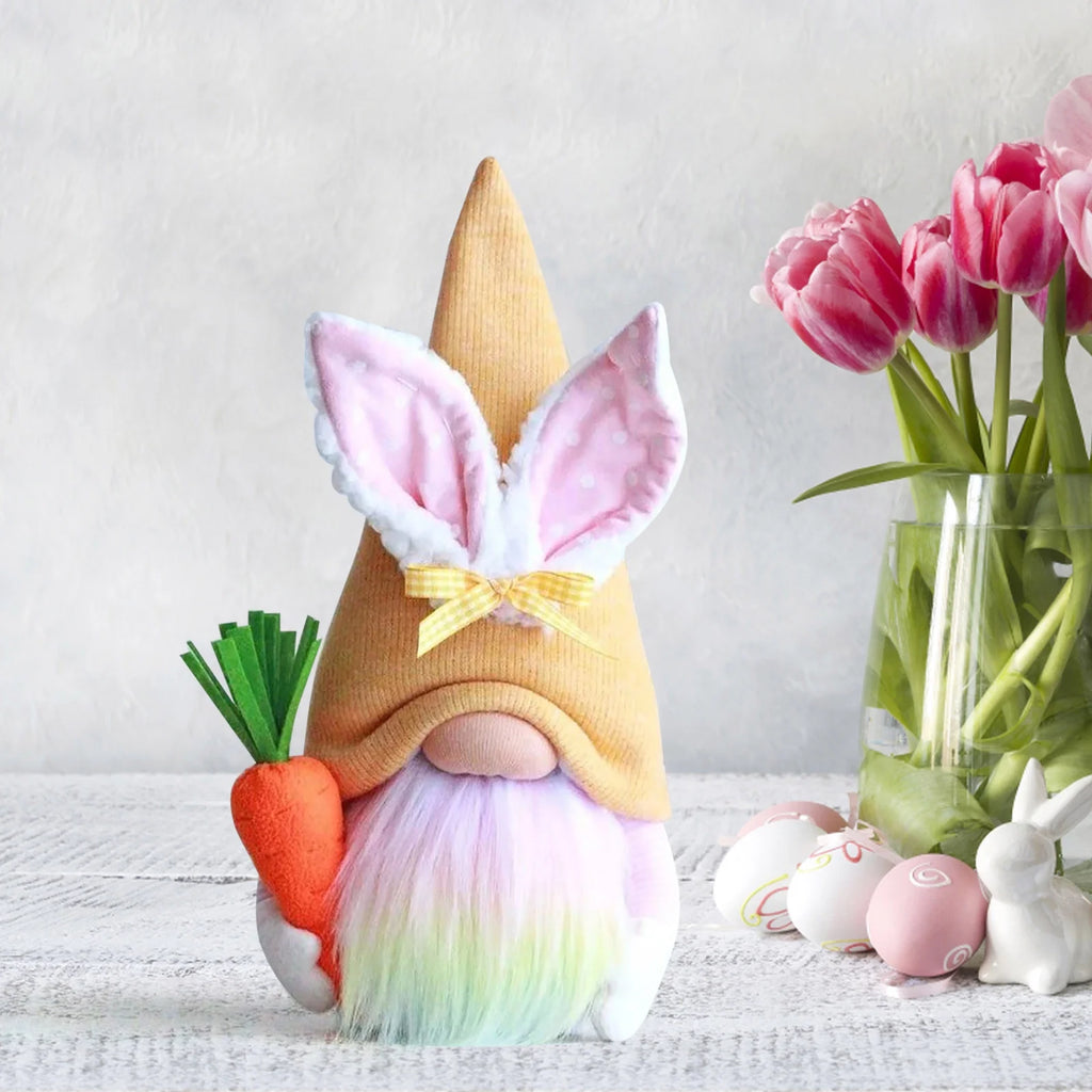 Easter Gnomes Plush Bunny Stuffed Doll Ornaments N988