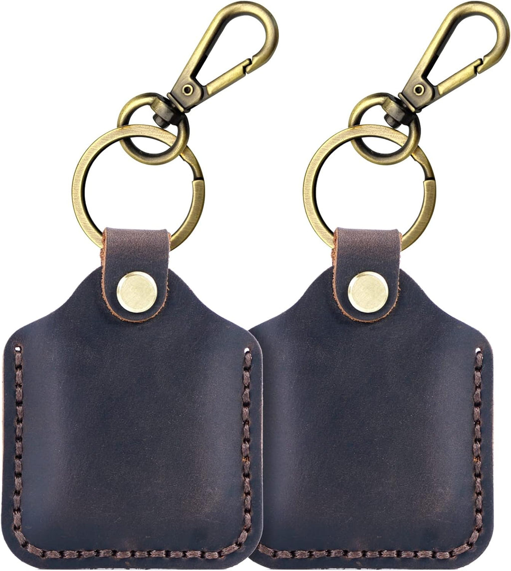 Leather Case with Keychain Brown X95660