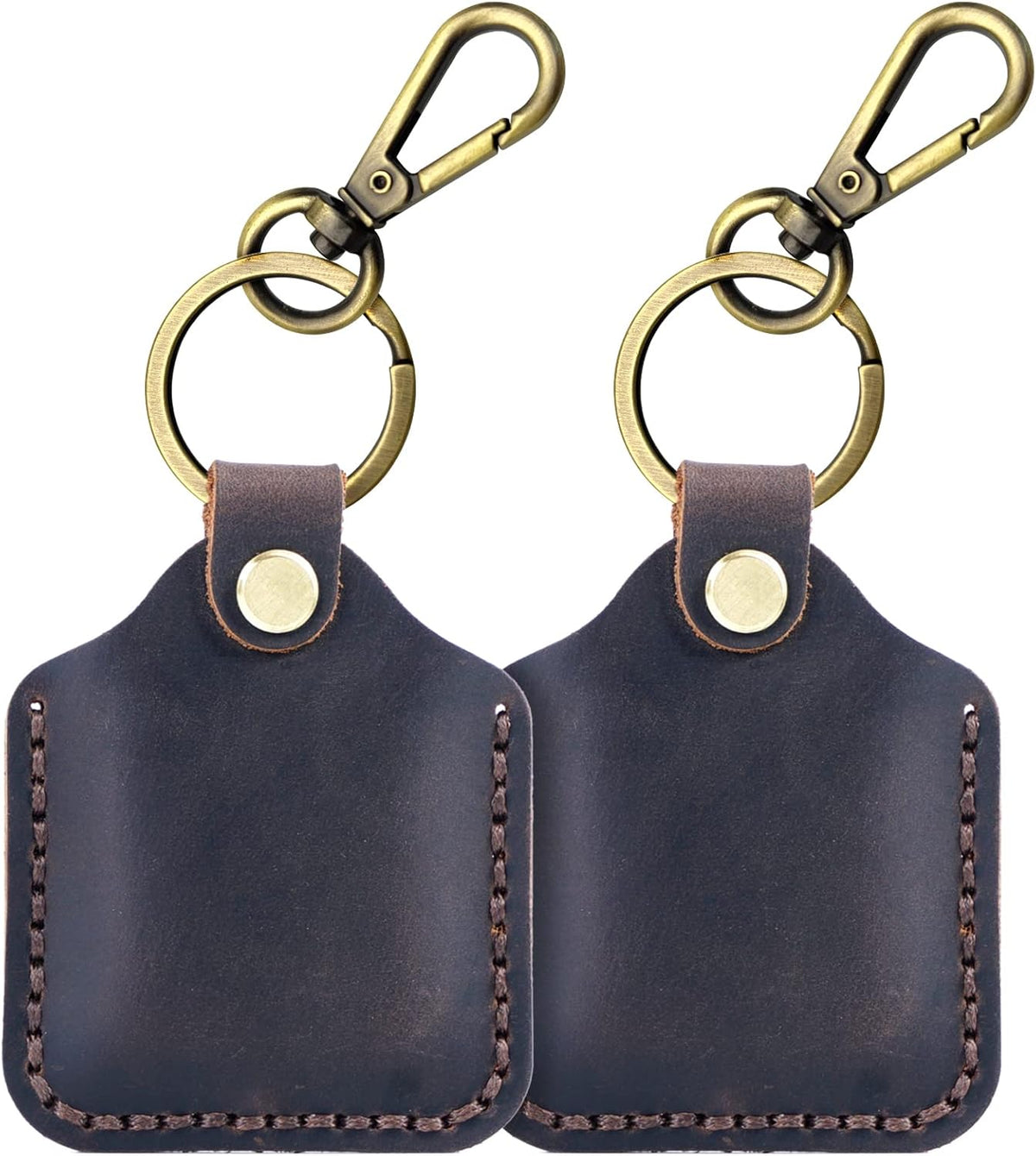 Leather Case with Keychain Brown X95660