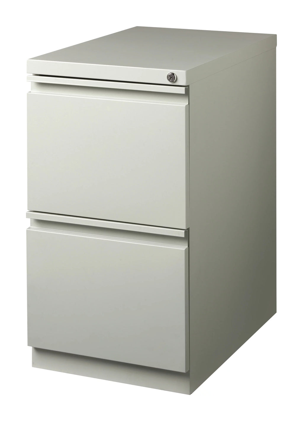 23" Deep 2 Drawer Letter Width Gray Mobile Pedestal File Cabinet Q279