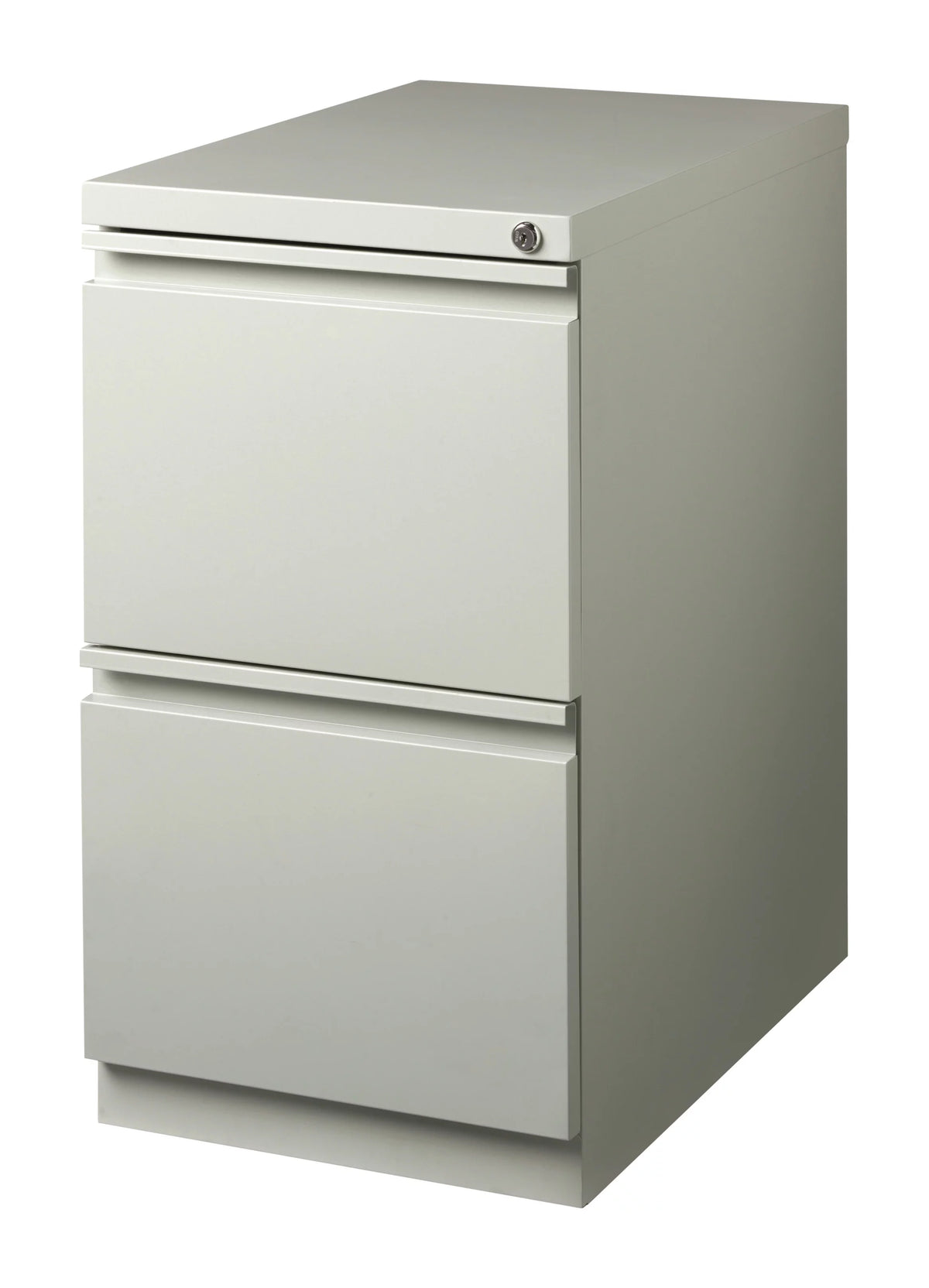 23" Deep 2 Drawer Letter Width Gray Mobile Pedestal File Cabinet Q279