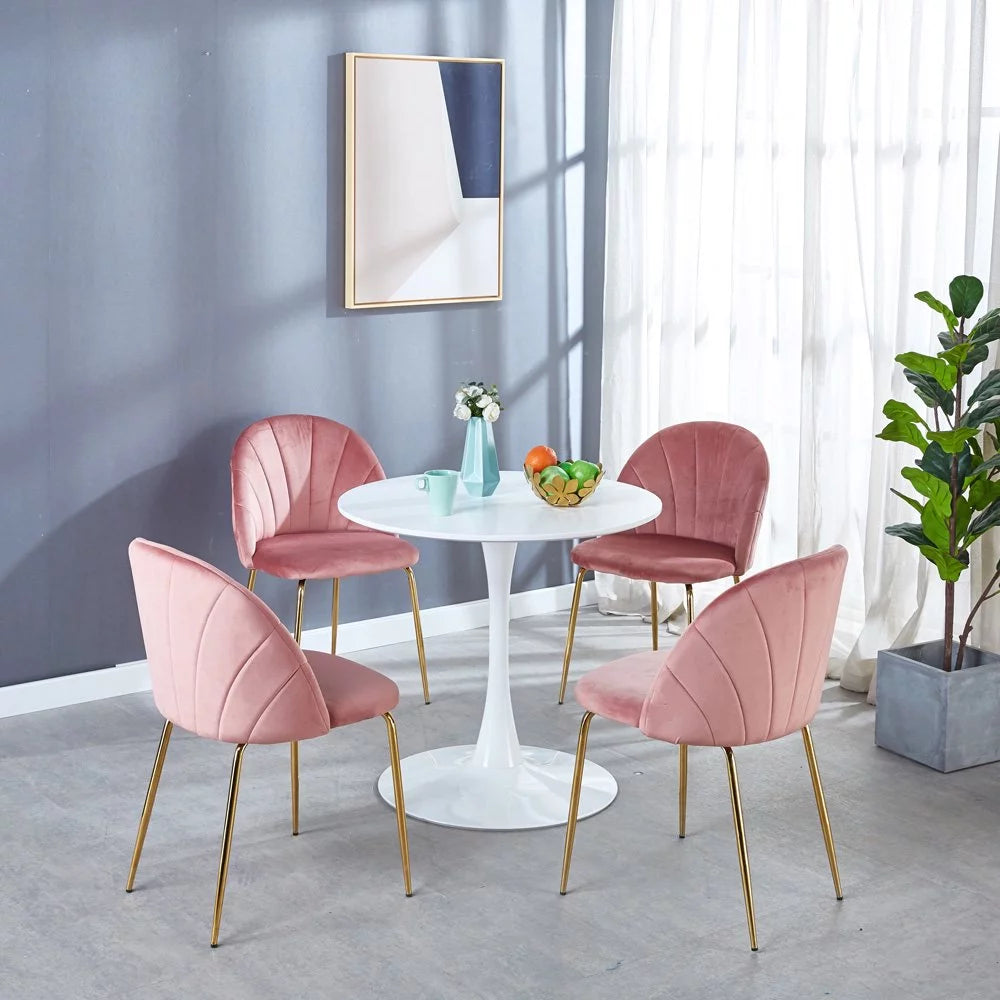Round Pedestal Dining Table White S169