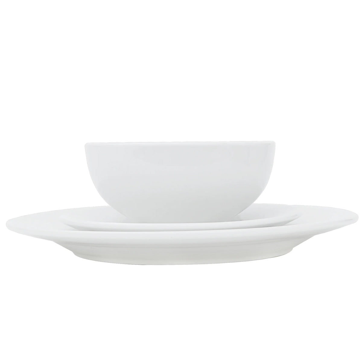 White 18 Pc Dinnerware Set for 6 R936