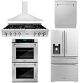 48 Rangetop, Range Hood, Refrigerator, Dishwasher, Double Wall Oven T79627