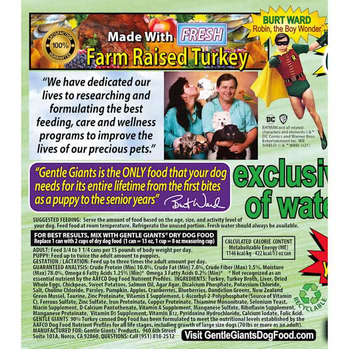 Grain Free Turkey Dog Food V542100