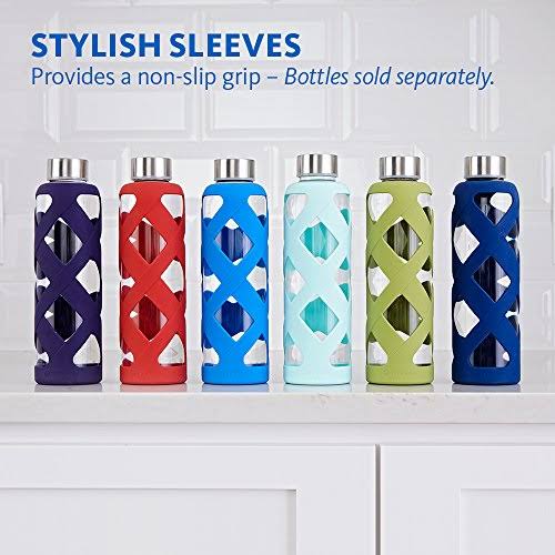 6-Pack Silicone Sleeves for 500ml Glass Water Bottles N5172