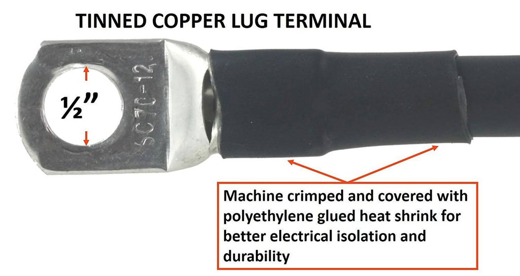 300 Amp Welding Ground Clamp Lead Assembly, #1 AWG Cable (100 Feet) O519