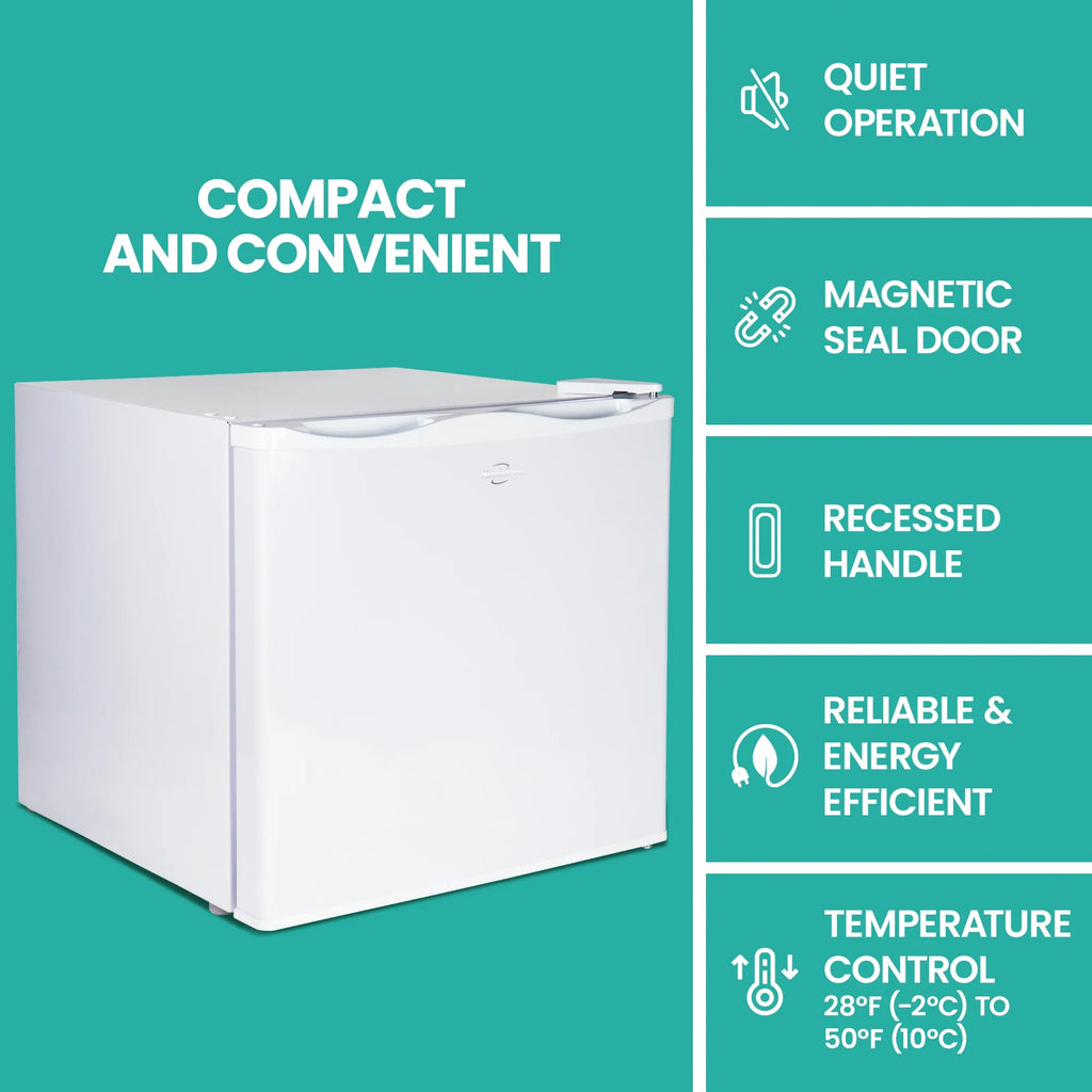 White 1.2 cu ft Upright Freezer H5240