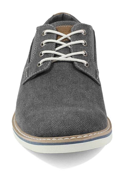 Canvas Plain Toe 8 Men's Gunmetal Shoes F220336
