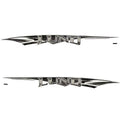 Black Gray Boat Decal Stickers (Set of 2) W99861
