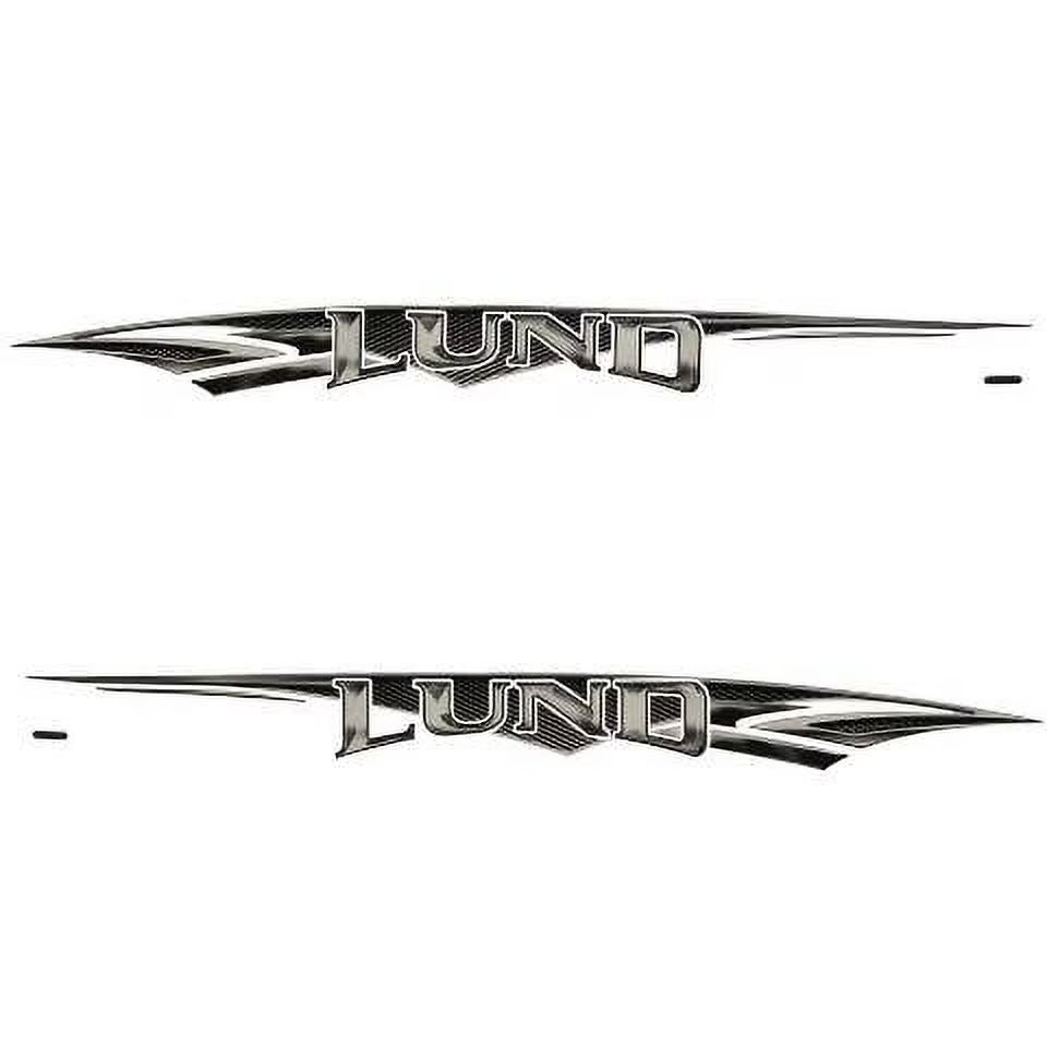 Black Gray Boat Decal Stickers (Set of 2) W99861