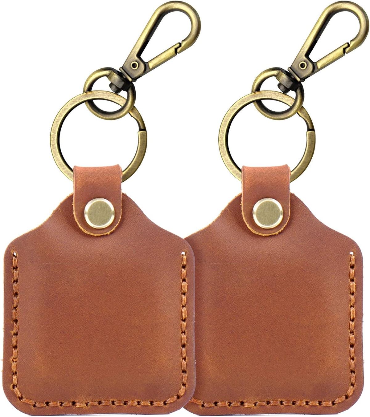 Leather Case with Keychain Brown X95660