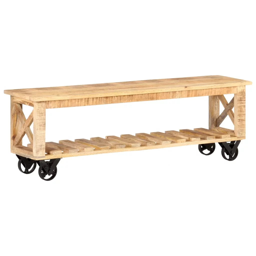 Rough Mango Wood TV Stand H20870