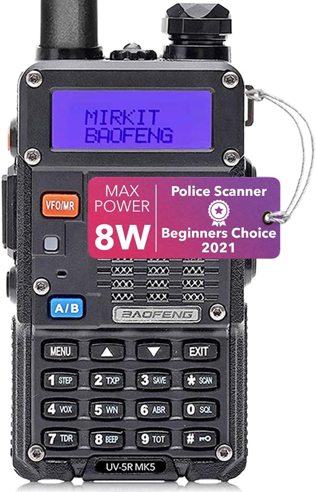 4X Ham Radios 8 Watt Max Power with Lanyards 1800 mAh Li-ion Battery and Programming Cable L339934
