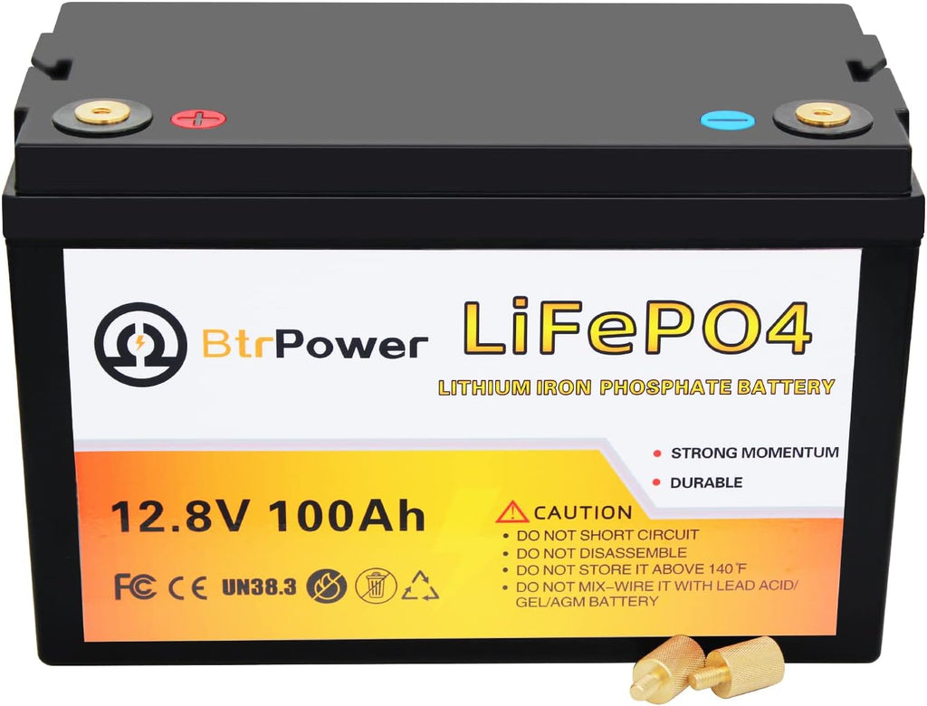 12V 200Ah LiFePO4 Deep Cycle Battery with 200A BMS M10741