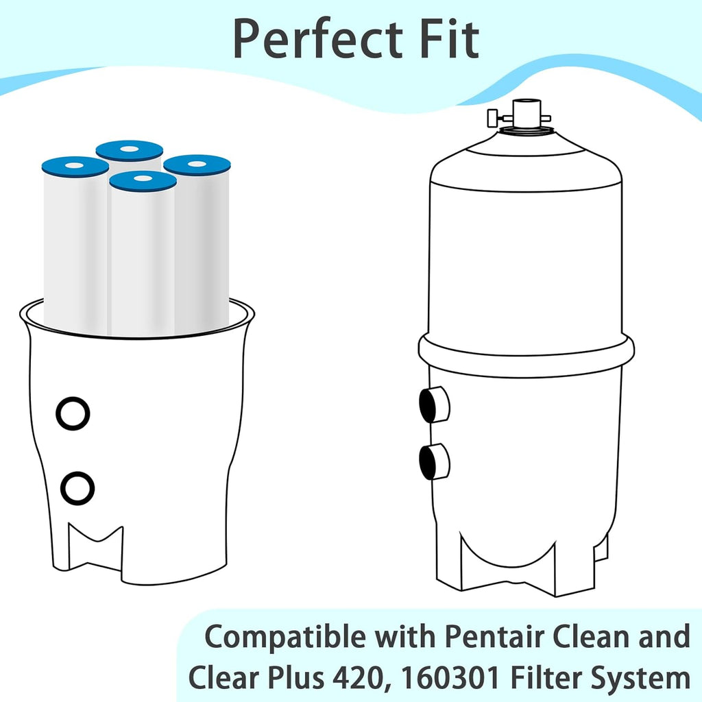 4-Pack Filter Cartridges for Pool Pump P42833