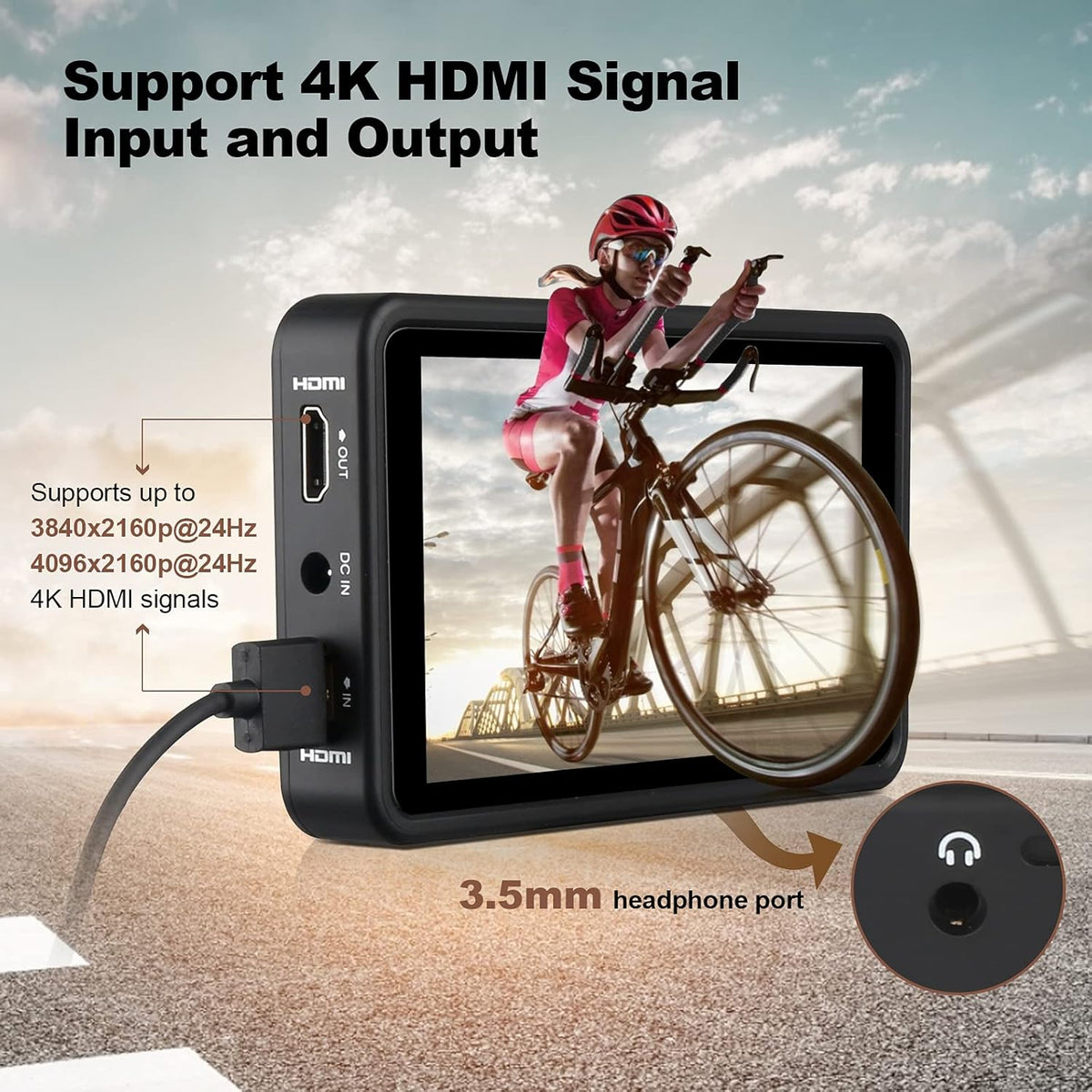 5.5 inch Touch Screen Camera Monitor with HDR U96990