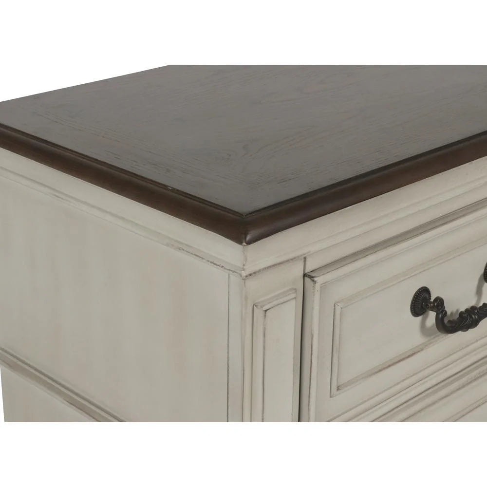 Antique White Solid Wood Frame Nightstand O772206