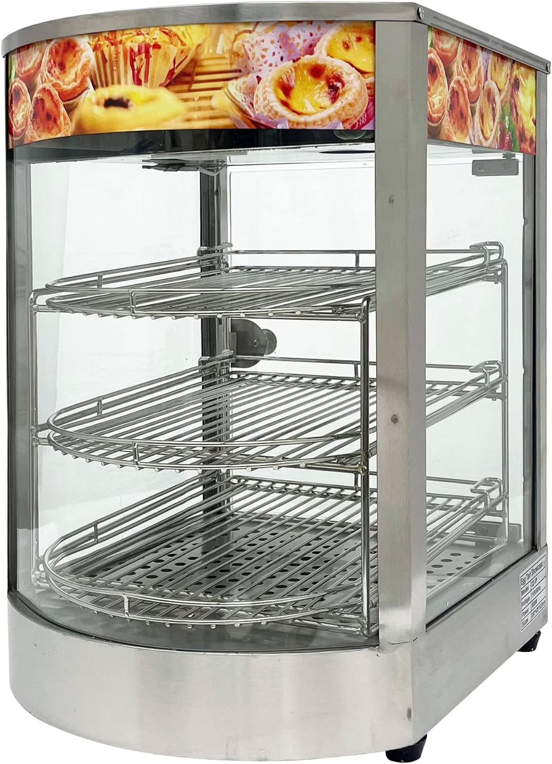 3 Tiers Stainless Steel Heated Cabinet B3672