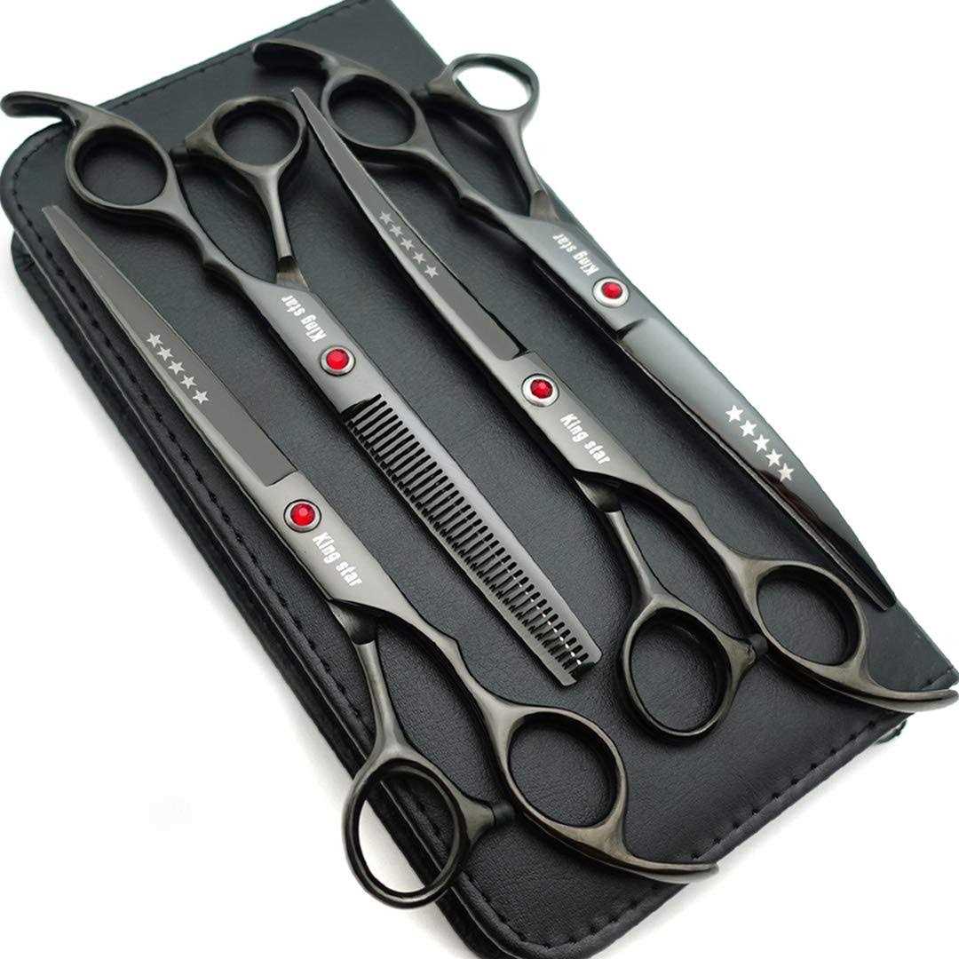 7.0in Titanium 4pcs Dog Grooming Scissors Set P51995