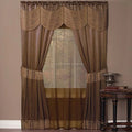 Burgundy Taupe 56" x 84" Window Panel B30804