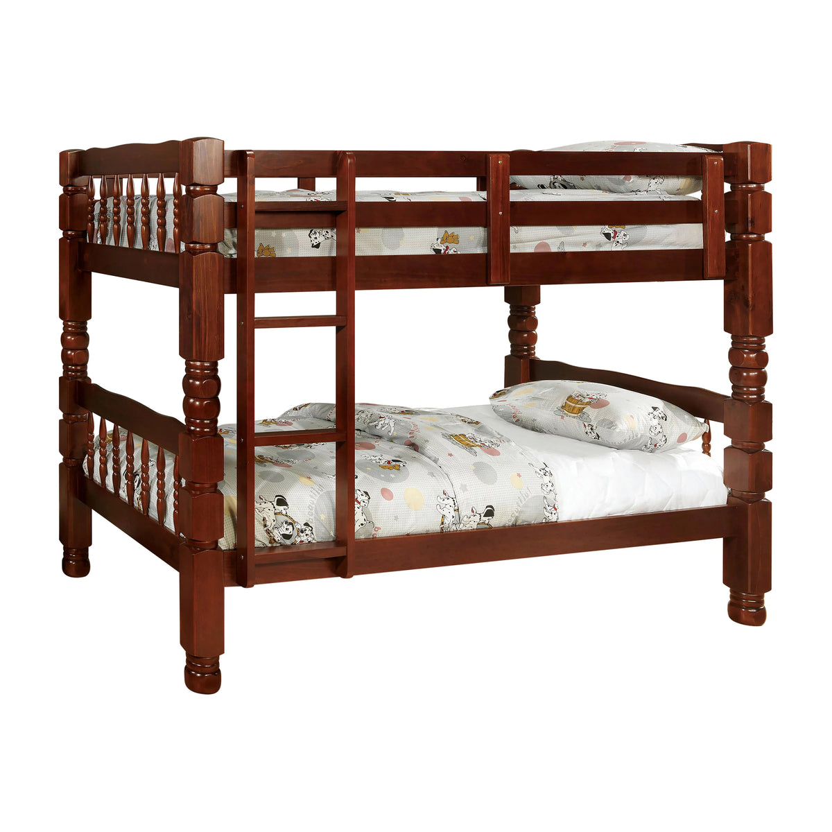 Wood Bunk Bed Twin/Twin Cherry E9597