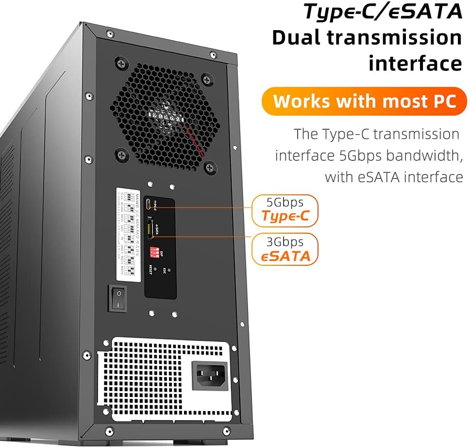 8 Bay 2.5/3.5 inch Hard Drive RAID Enclosure P300784
