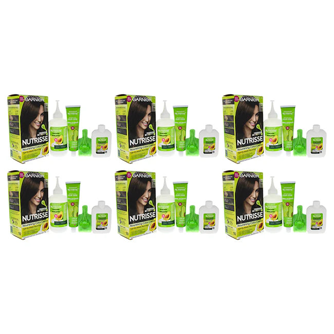 50 Medium Natural Brown Hair Color Creme, Pack of 6 N12051