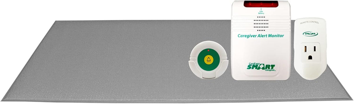 Light Outlet with Cordless Grey Floor Mat and Cordless Alarm T621558