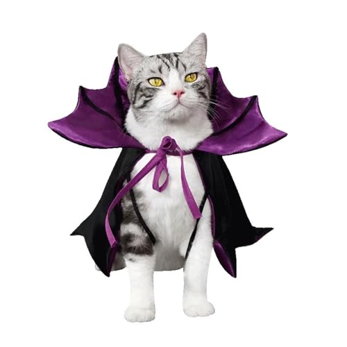 4-Piece Halloween Pet Cosplay Vampire Cloak Outfit L747650