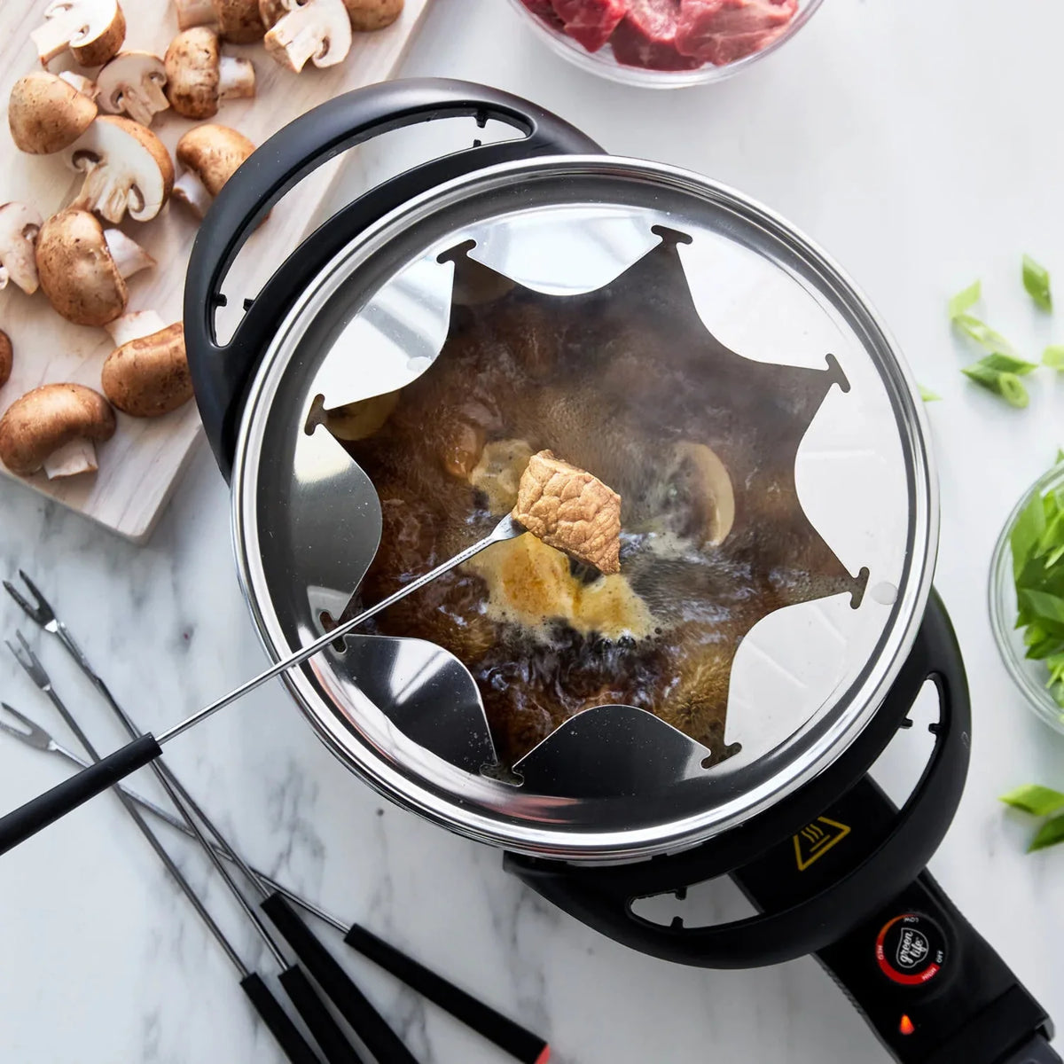 Ceramic Nonstick Fondue Party Set M726