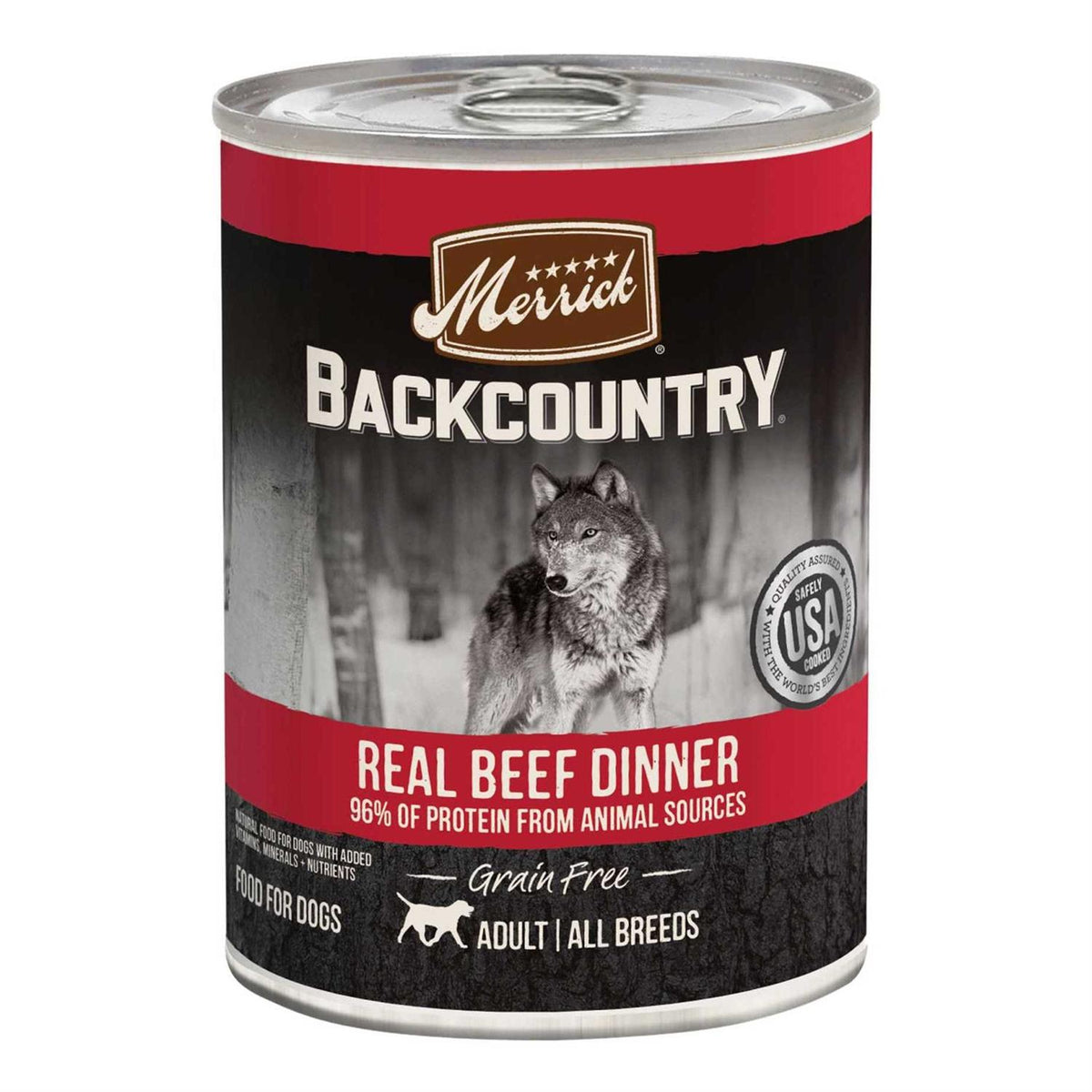 96% Real Beef Grain Free Canned Dog Food L434441