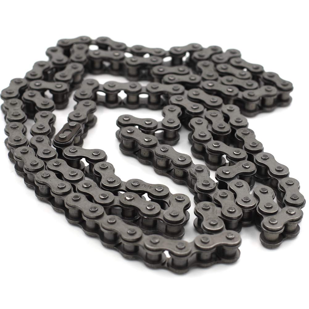 420 Roller Chain 132 Link with Chain Breaker, Pack of 2 Y40495