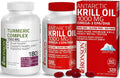 Turmeric Curcumin with BioPerine and Krill Oil 1000 mg Omega-3s Q4920