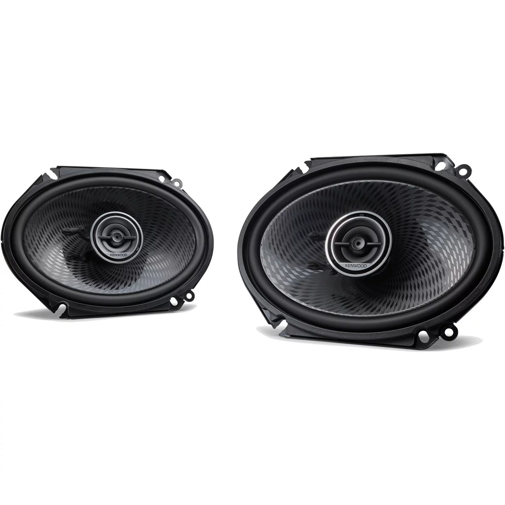 Black 6-in. x 8-In. 2-Way Full-Range Speakers, 2 Pack T485