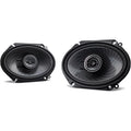 Black 6-in. x 8-In. 2-Way Full-Range Speakers, 2 Pack T485