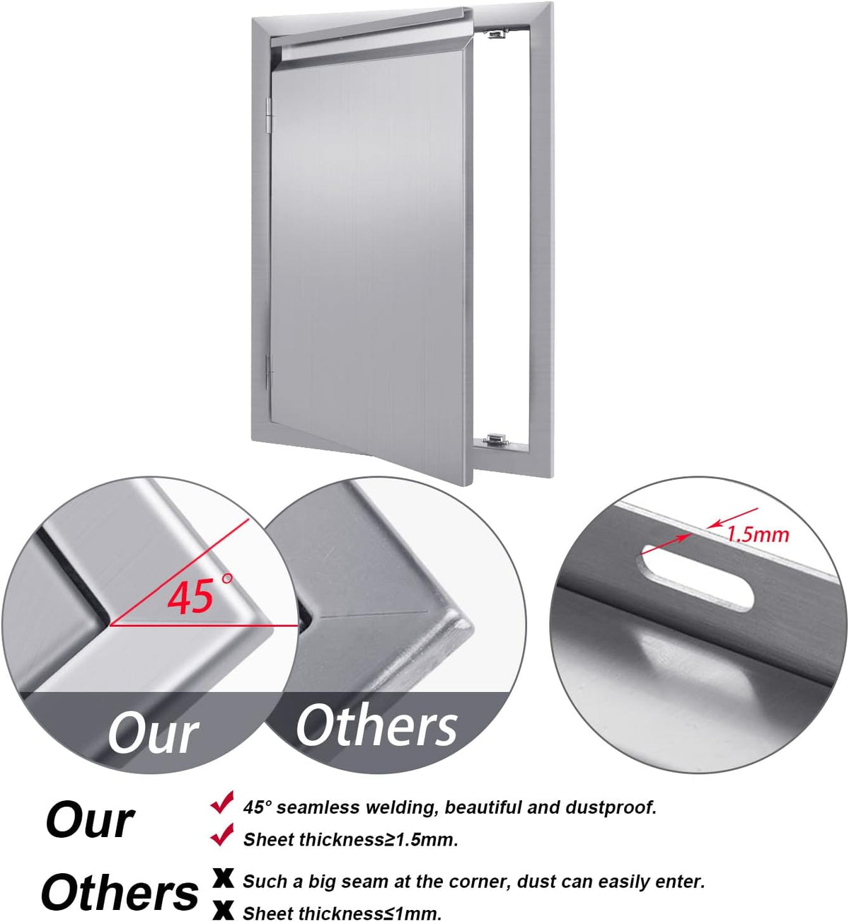 304 Stainless Steel BBQ Access Door T230868