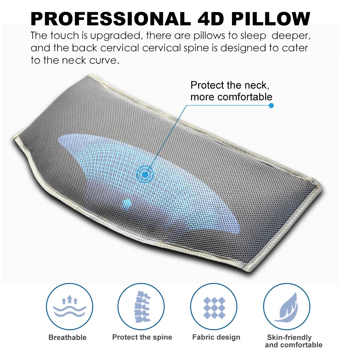 Folding Camping Bed with Mattress & Carry Bag, Heavy Duty Sleeping Cot with 4D Pillow A551463