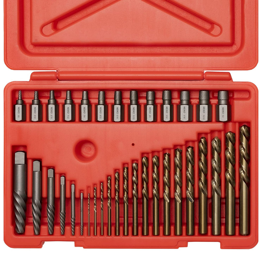 35 Pieces Screw Extractor Set with Left Hand Drill Bits N9353
