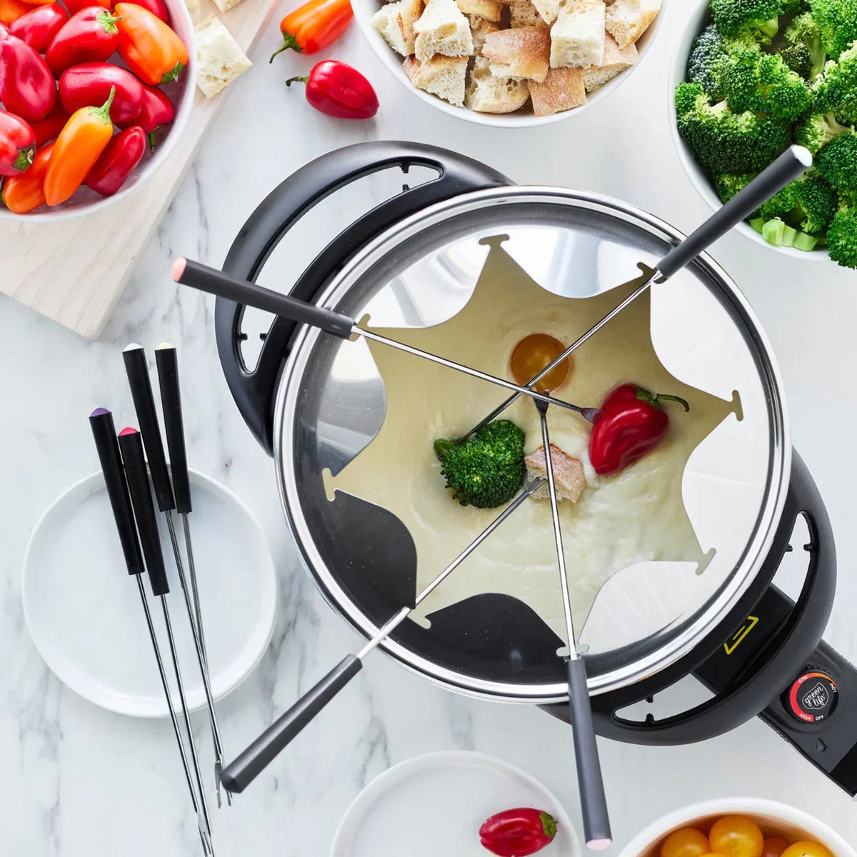 Ceramic Nonstick Fondue Party Set M726